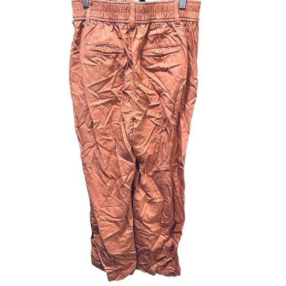 MADEWELL The Neale Straight-Leg Pant in Drapeweave STYLE NI613 EUC size 4 orange - Picture 10 of 10